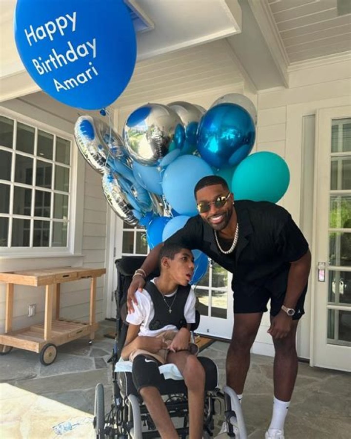 Know About Amari Thompson, NBA Player Tristan Thompson’s 13 Year Old Brother! Amari Thompson with his brother Tristan and mother Andrea