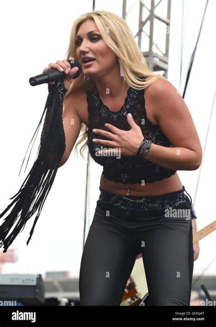Brooke Hogan performing on stage