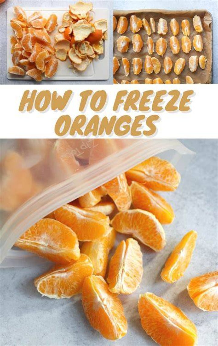 Can you freeze oranges for smoothies?