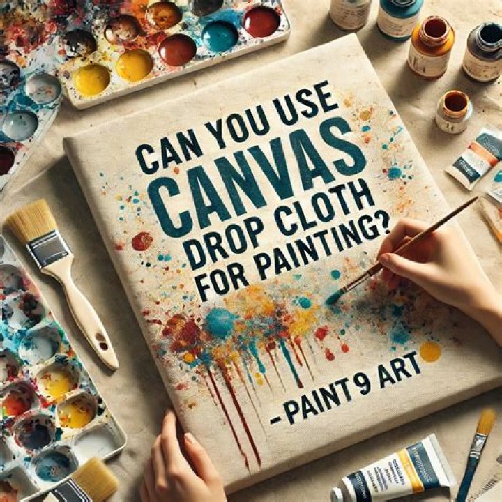 Can you paint on canvas drop cloth?