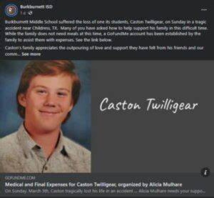 Caston Twilligear Accident