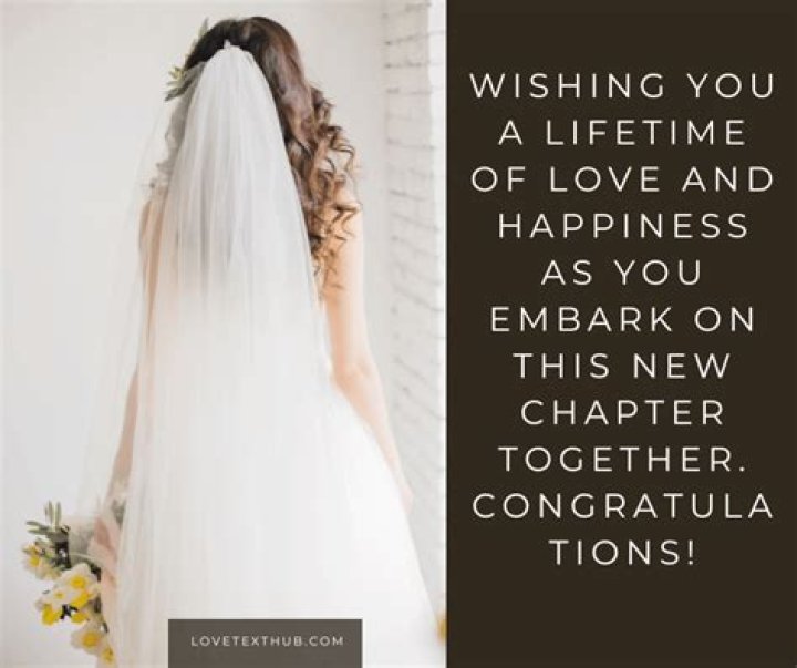 Do you say congratulations to the bride?