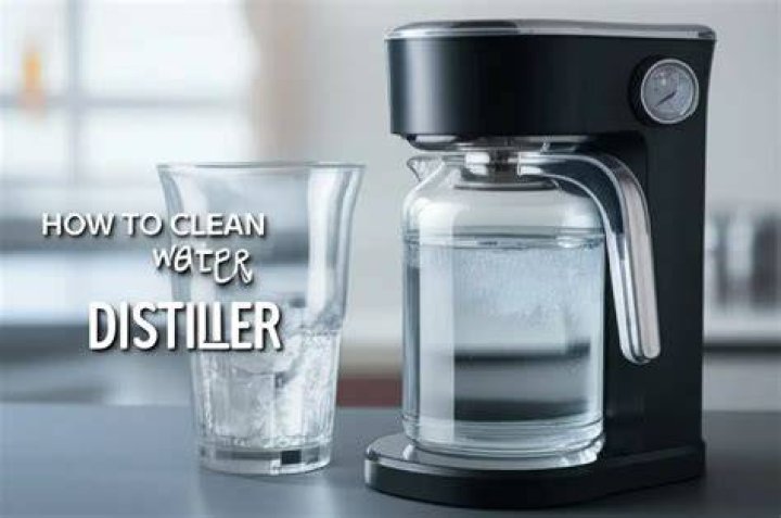 How do you clean a water distiller?