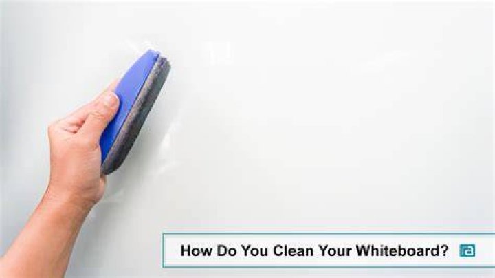 How do you clean whiteboard glass?