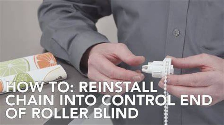 How do you fix a broken roller blind chain?