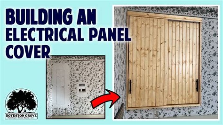 How do you hide a circuit breaker panel?