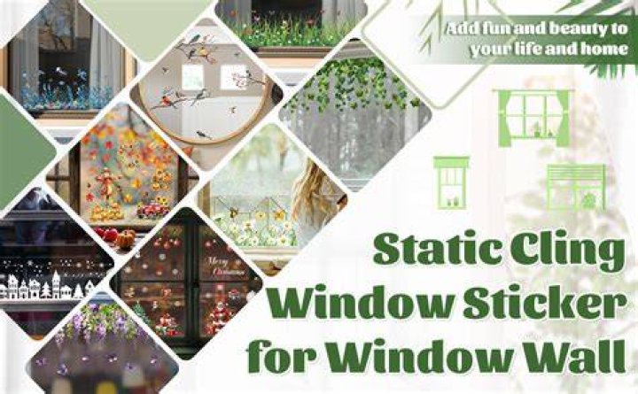 How do you make a static cling window stick?