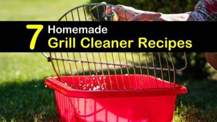 How do you make homemade grill cleaner?
