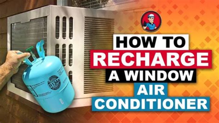 How do you recharge a window unit with freon?
