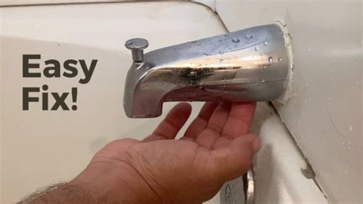 How do you remove a Symmons tub spout?