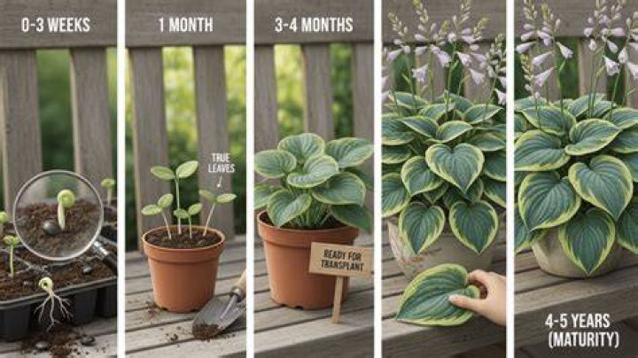 How long does it take a hosta to grow from seed?