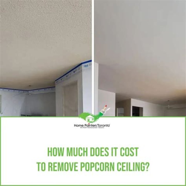 How much does it cost to remove popcorn ceiling with paint?