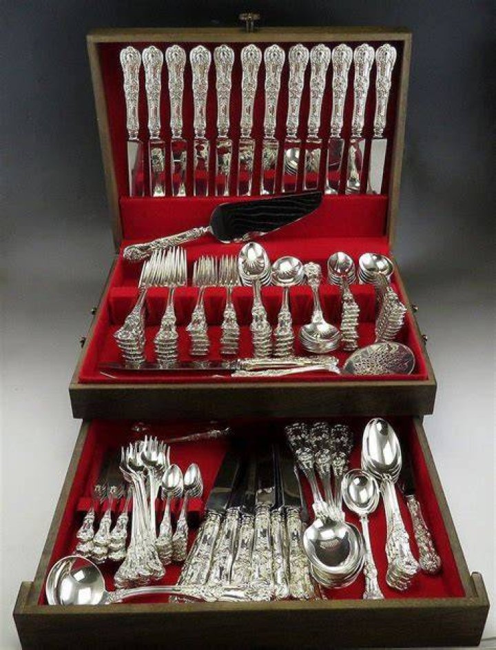 How much is an antique silverware set worth?