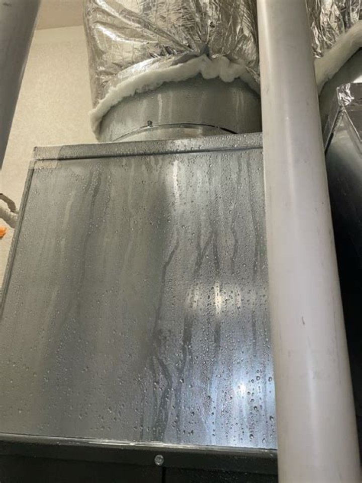 Is it normal for my air handler to sweat?