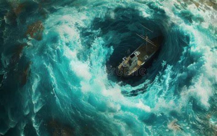 Is it possible to escape a whirlpool?