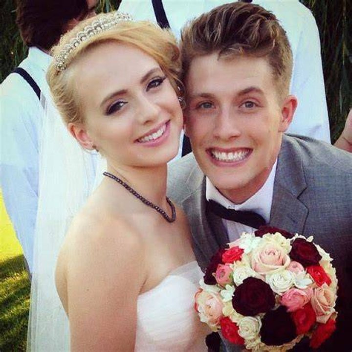 James Benrud and Madilyn Bailey at the time of wedding ceremony