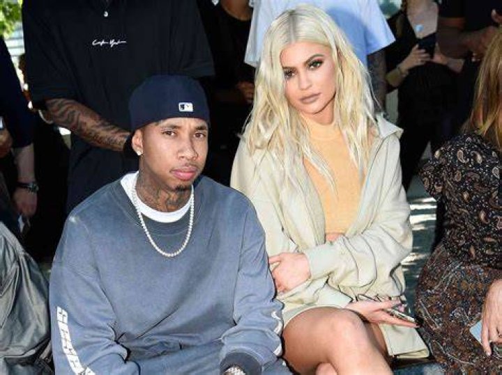 Kylie Jenner and Tyga at fashion show