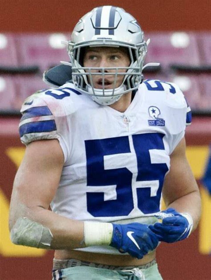 Leighton Vander Esch in his LVE55 apparel.