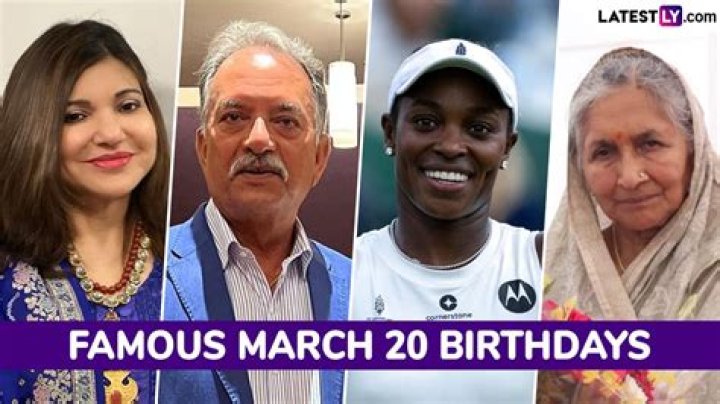 March 20 Birthdays By Profession