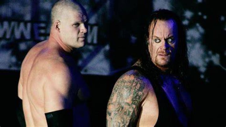 Mark William Calaway with Dwayne Johnson.