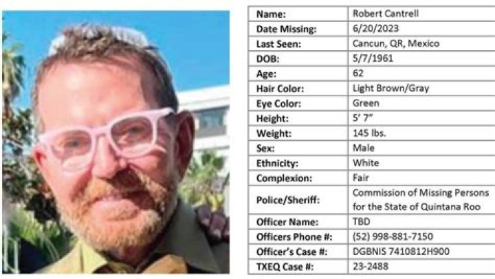 Rob Cantrell missing
