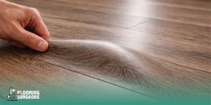 What causes vinyl plank flooring to bubble?