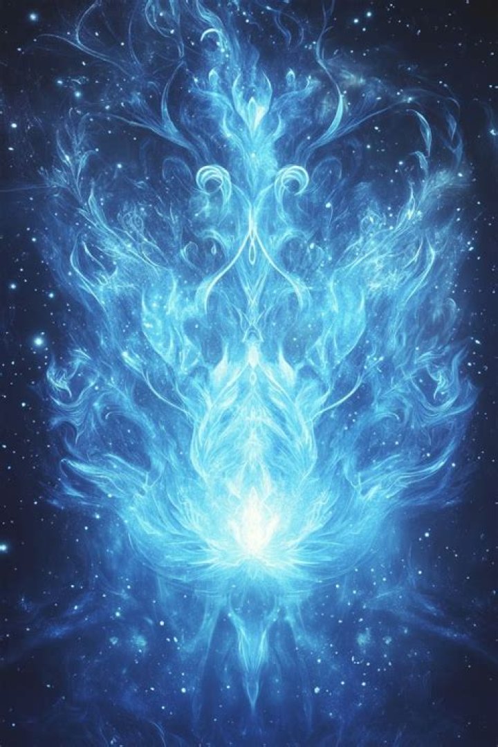 What does a blue flame symbolize?