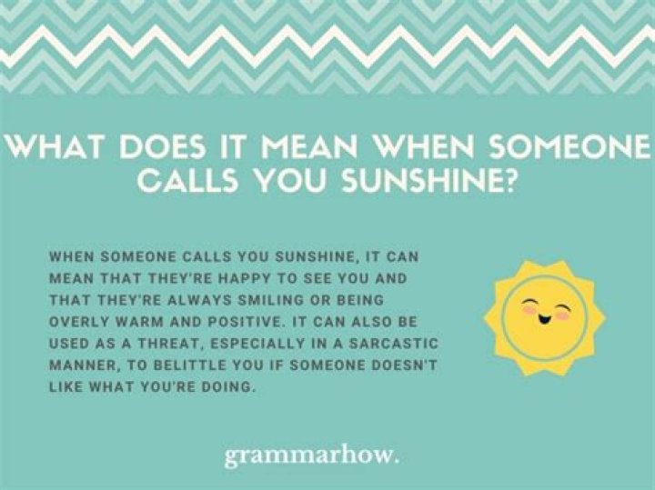 What does walking on sunshine mean?