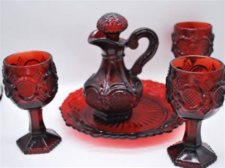 What is Avon red glass worth?
