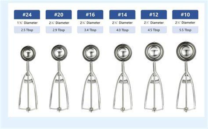 What size is a number 10 scoop?