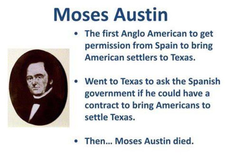 When did Moses Austin settle?