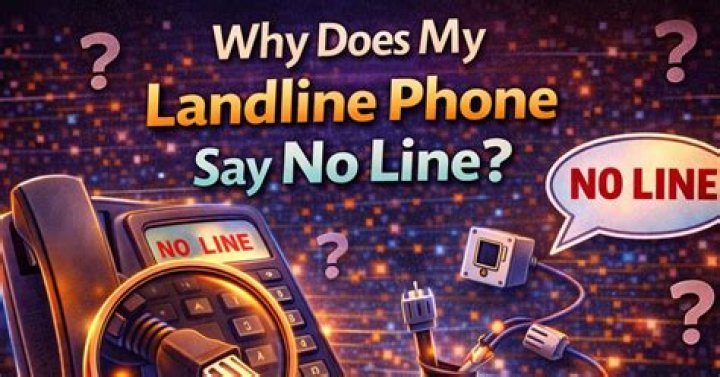 Why does my landline say no line?